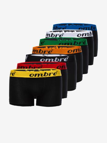 Ombre Clothing Boxerky 7 ks Čierna