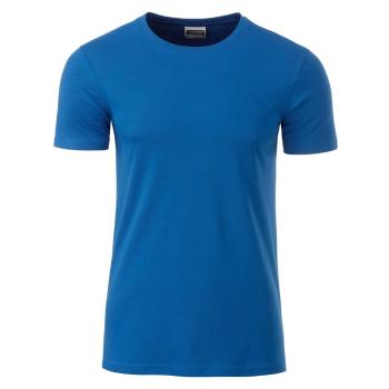 James & Nicholson Klasické pánske tričko z biobavlny 8008 - Kráľovská modrá | M