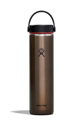 Termo fľaša Hydro Flask 24 Oz Lightweight Wide Flex Cap B Obsidian hnedá farba, LW24LWB080