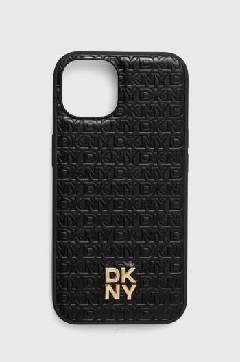 Puzdro na mobil Dkny iPhone 14 / 15 / 13 čierna farba, DKHMP14SPSHRPSK