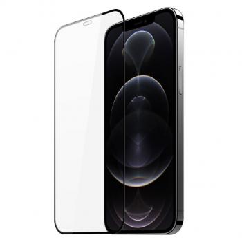 Dux Ducis All Glass Full Coveraged ochranné sklo na iPhone 12 / 12 Pro, čierne