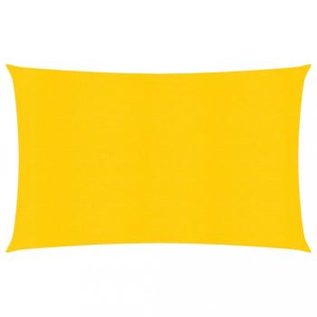 Tieniaca plachta obdĺžniková HDPE 2 x 4 m Dekorhome Žltá