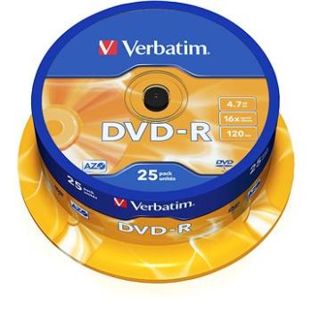 Verbatim DVD-R 16x, 25 ks cakebox (43522)