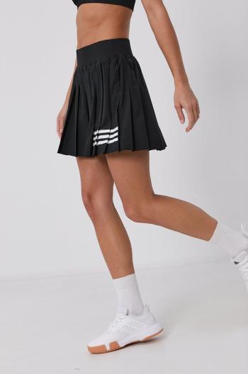 Sukňa adidas Performance GL5468 čierna farba, mini, áčkový strih