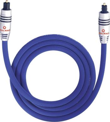 Toslink digitálny audio prepojovací kábel [1x Toslink zástrčka (ODT) - 1x Toslink zástrčka (ODT)] 2.00 m modrá Oehlbach