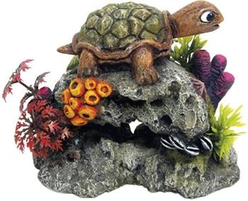 Nobby Turtle on Rock 13,5x8,5x10,7 cm