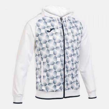 SUPERNOVA III ZIP-UP HOODIE WHITE NAVY 2XS