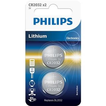 Philips CR2032P2 2ks v balení (CR2032P2/01B)