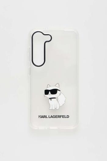 Puzdro na mobil Karl Lagerfeld S23 S911 priehľadná farba