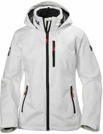 Helly Hansen Women's Crew Hooded Sailing Jacket White XXL