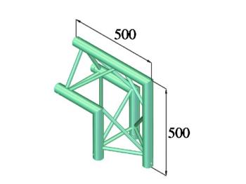 Alutruss TRILOCK 6082AC-24 3-bodová rampa roh 90 °