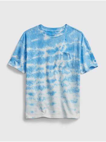 Detské tričko teen organic cotton pocket t-shirt Modrá