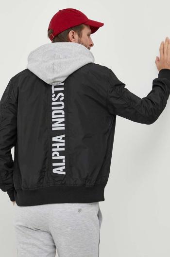 Bunda Alpha Industries pánska, čierna farba, prechodná