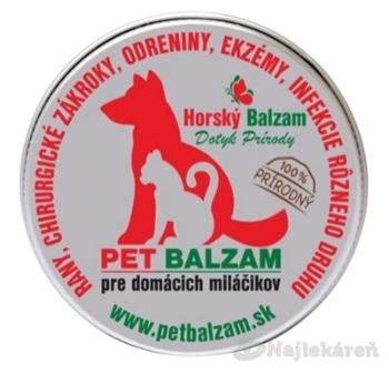 Horský PET BALZAM pre domácich miláčikov rany chirurgické zákroky odreniny, ekzémy infekcie 1x30 ml