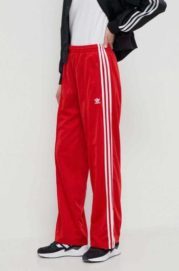 Tepláky adidas Originals Firebird Loose červená farba, s nášivkou,  IP0632,