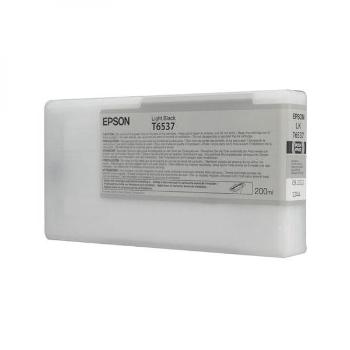 EPSON T6537 (C13T653700) - originálna cartridge, svetlo čierna, 200ml
