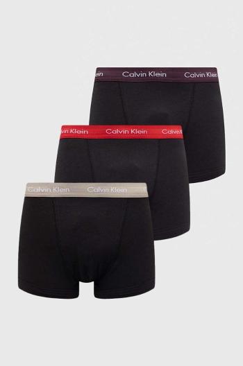 Boxerky Calvin Klein Underwear 3-pak pánske, čierna farba