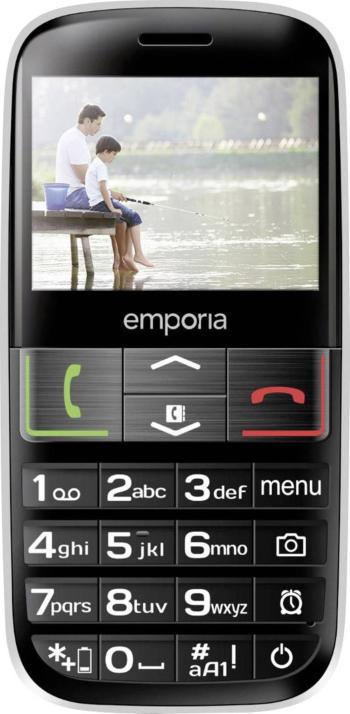 Emporia Euphoria telefón pre seniorov nabíjacej stanice, tlačidlo SOS čierna