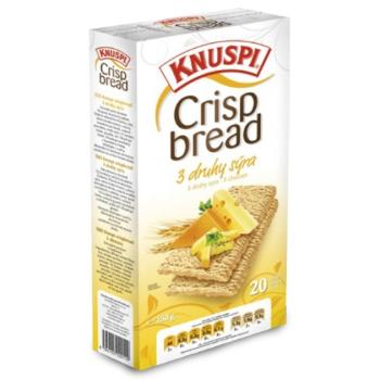 Knuspi Crispbread 3 druhy syra 150 g