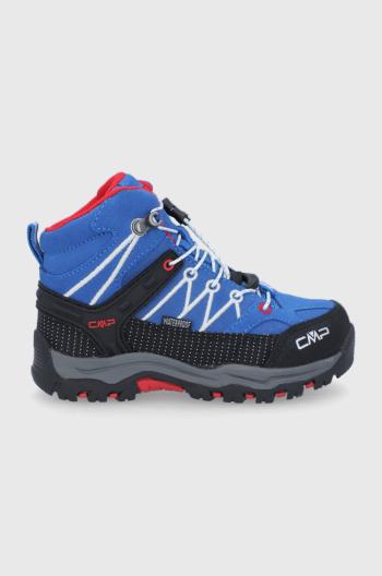 Detské topánky CMP KIDS RIGEL MID TREKKING SHOE WP modrá farba