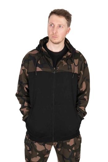 Fox mikina lw black camo split zip hoody - xxl