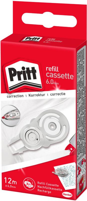 Pritt doplňovacie kazeta do korekčného valčeka refill cassette 6 mm biela 12 m 1 ks