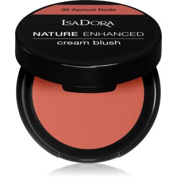 IsaDora Nature Enhanced Cream Blush kompaktná lícenkaso štetcom a zrkadielkom odtieň 30 Apricot Nude