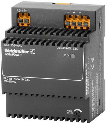 Weidmüller PRO INSTA 60W 24V 2.5A napájací zdroj  24 V/DC 2.5 A 60 W