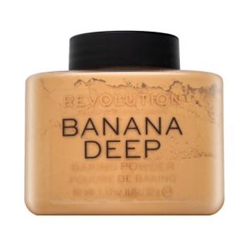 Makeup Revolution Baking Powder Banana Deep púder pre zjednotenú a rozjasnenú pleť 32 g