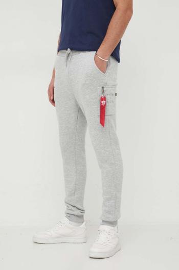 Tepláky Alpha Industries NASA Cargo Sweat Jogger šedá farba