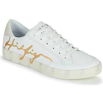 Tommy Hilfiger  Nízke tenisky TH SIGNATURE LEATHER SNEAKER  Biela