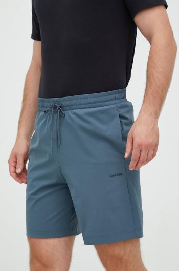 Tréningové šortky Calvin Klein Performance Ck Essentials pánske, šedá farba,