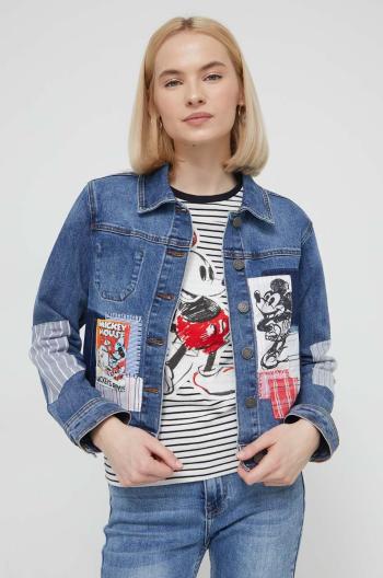 Rifľová bunda Desigual x Disney dámska, prechodná, 24SWED40