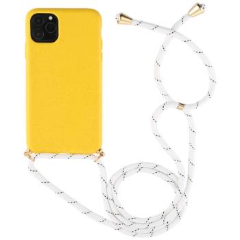 ROPE Kryt so šnúrkou Apple iPhone 11 žltý