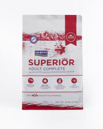 FISH4DOGS Granule veľké pre dospelých psov Superior losos so zemiakmi 1,5 kg