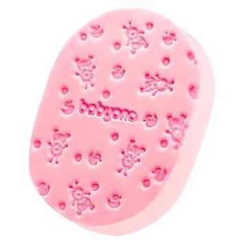 BabyOno jemná detská umývacia špongia, ružová (5901435411926)