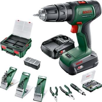 Bosch UniversalImpact 18V, 2× 1.5Ah, nabíjačka, 46 ks príslušenstvo, kufor (0.603.9D4.108)