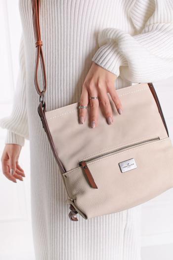 Béžová crossbody kabelka Elin