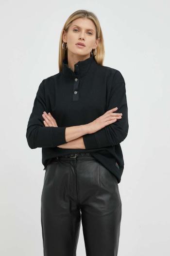 Mikina Deus Ex Machina dámska, čierna farba, jednofarebná
