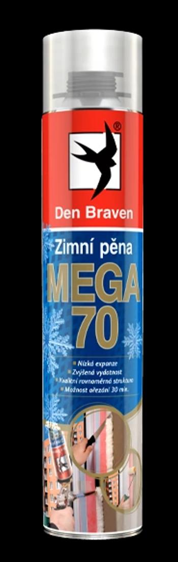 DEN BRAVEN - Zimná pištoľová pena MEGA 70 žltá 870 ml