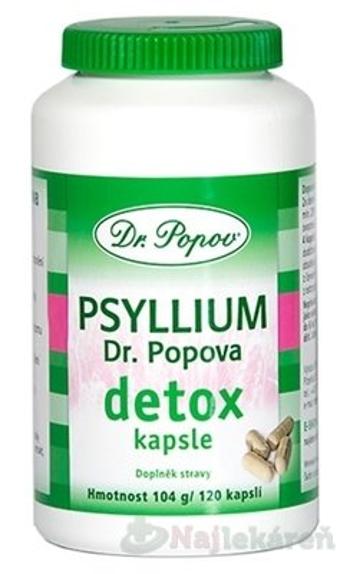 DR. POPOV PSYLLIUM DETOX výživový doplnok, 120ks