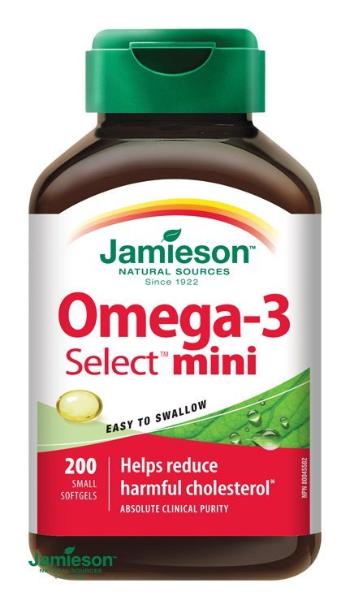 Jamieson Omega-3 Select mini 200 kapsúl