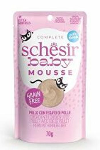 Schesir Cat pocket Kitten Lifestage Mousse chicken 70g + Množstevná zľava