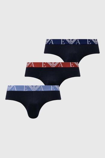 Slipy Emporio Armani Underwear pánske, tmavomodrá farba, 111734 4F715