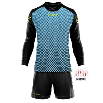 KIT MANCHESTER PORTIERE azúrová-čierna XS (146–155)