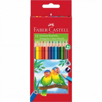 FABER-CASTELL PASTELKY ECO TRIANGULAR STANDARD SET 12 FAREBNE