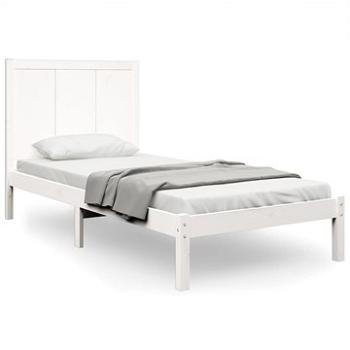 Rám postele biely masívna borovica 90 × 200 cm, 3105716