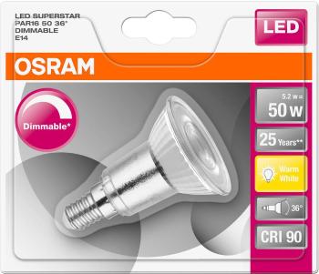 OSRAM 4058075264441 LED   E14 klasická žiarovka 6 W teplá biela (Ø x d) 50.0 mm x 73.0 mm  1 ks