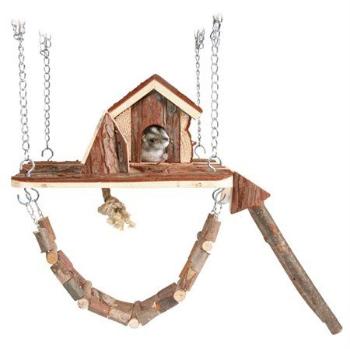 Trixie Janne playground, mice, bark wood, 26 × 22 cm