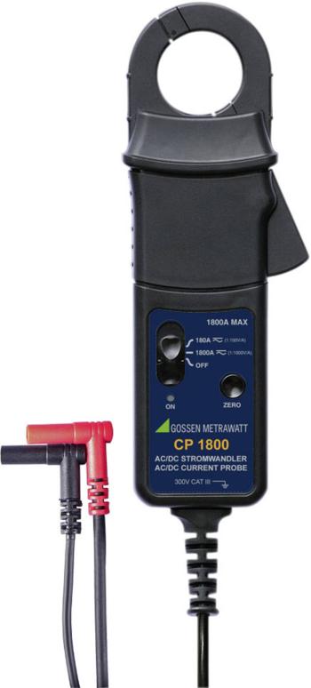 Gossen Metrawatt CP1800 adaptér prúdových klieští  Rozsah merania A / AC (rozsah): 100 mA - 1250 A Rozsah merania A / DC